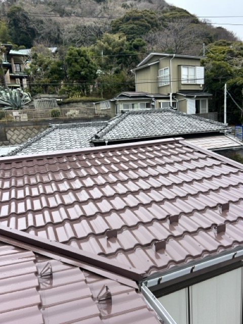 屋根塗装　葉山町